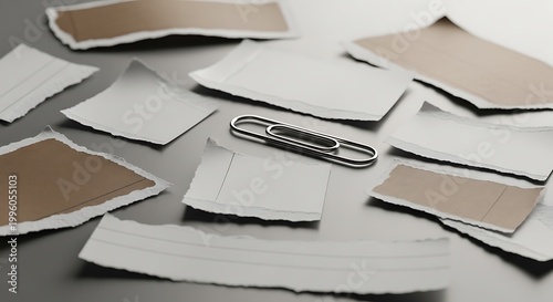 Paperclip holding papers