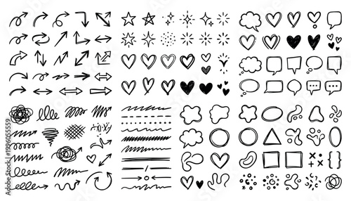 Crayon line icon pastel set. Crayon line icon hand drawn pencil pastel color brush chalk scribble texture. Cute kid children rainbow heart star sun cloud flower baby smile.