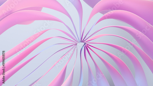 Abstract three-dimensional background with multi-layered smooth shapes and soft gradients. A modern, futuristic composition with dynamic curves for a stylish design.