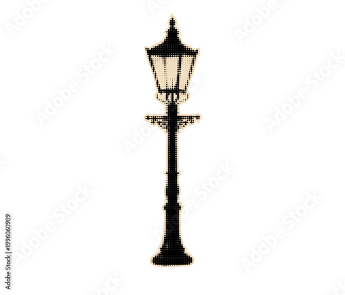 Fotografía Street lamp halftone element