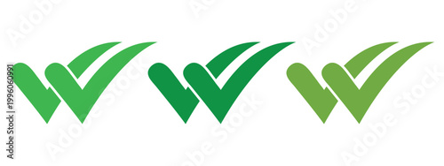 Checkmark icon. Checkmark icon set, approved symbol, checkbox mark,  checkmark isolated on white background.