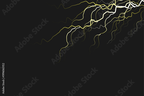 Dramatic lightning strike against a dark sky a powerful natural phenomenon
