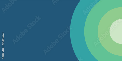 Abstract Teal and Green Layered Circular Background With Smooth Curved Arcs for Modern Design modern illustration eps10