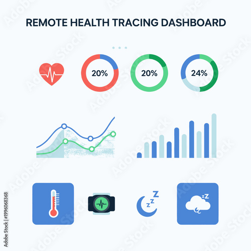 Remote Health Tracing Dashboard with Vital Signs Monitoring and Data Analysis.