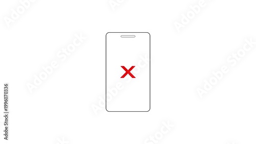 mobile payment failed animation with error message and loading processing clean ui.