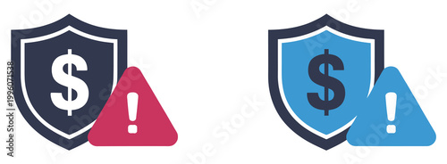 Late fee and penalty icon set, payment delay warning symbols, fine charge and financial penalty concept, overdue payment alert icons, modern flat vector design for banking apps, billing systems, and f