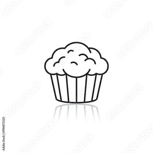 muffin icon  isolated on white background.eps