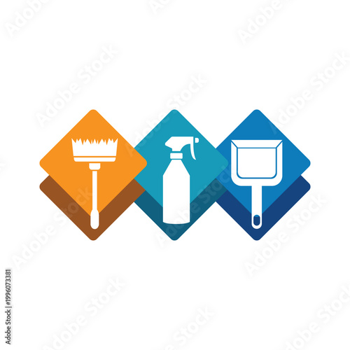 Cleaning Logo Illustration