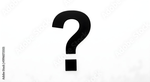 Obraz na płótnie question mark isolated on white background, black question mark, question mark symbol with white background, question mark icon