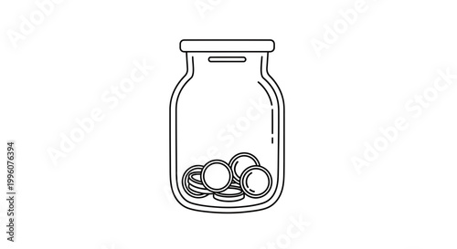 Piggy Bank with Coins: Saving Money, Financial Growth, and Investment Concept