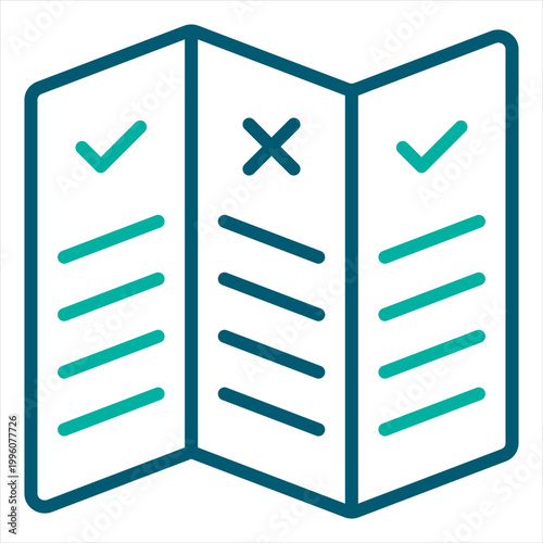 Guideline Single Icon Line Color