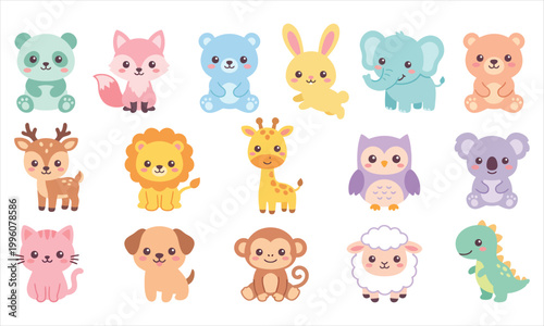 Cute Animals Illustration Bundle