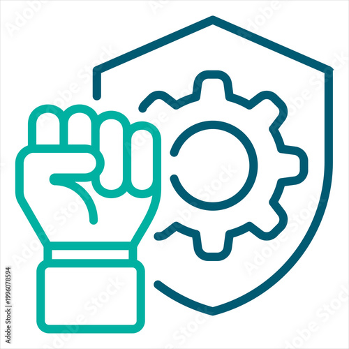 Commitment Single Icon Line Color