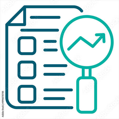 Assessment Single Icon Line Color