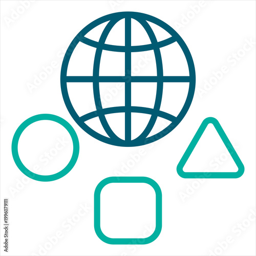 Culture Single Icon Line Color