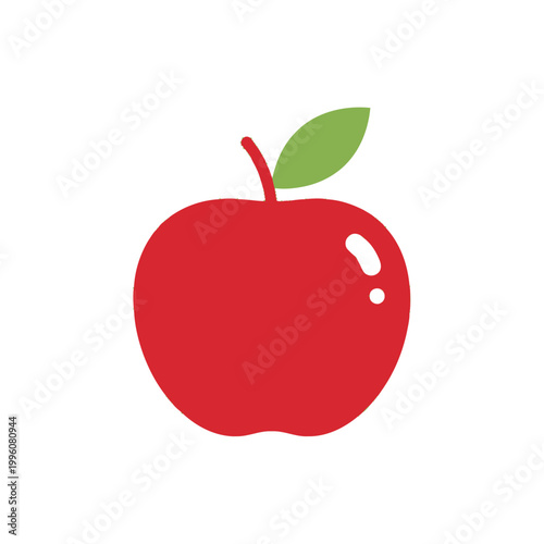 Red Apple Fruit Single Object.