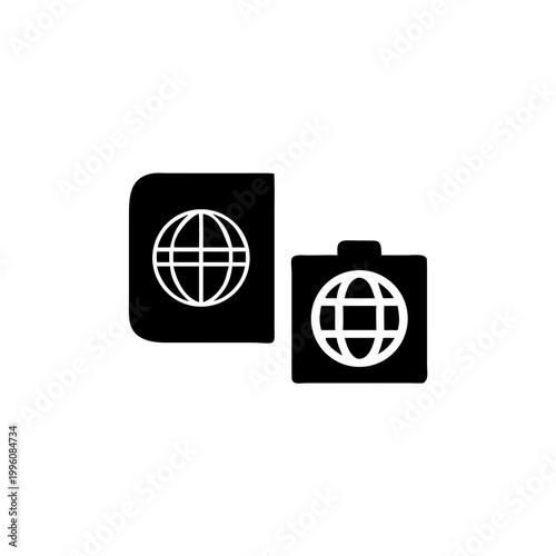 globe icon vector illustration