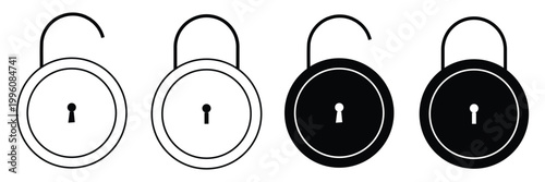 Lock icon set. Padlock icon vector. Encryption icon. Security symbol eps 10.