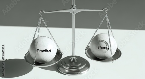 Balance of Practice and Theory A Visual Representation of Equilibrium.