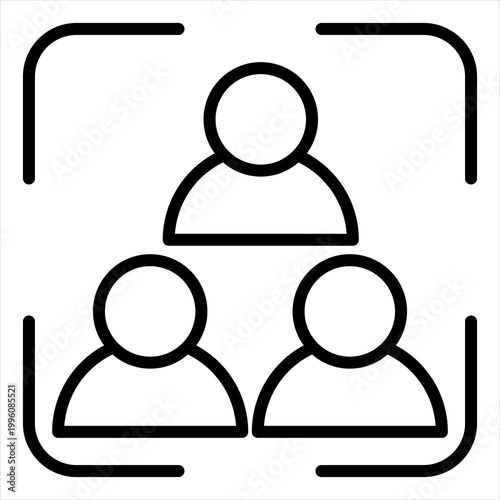 Inclusion Single Icon Line Black