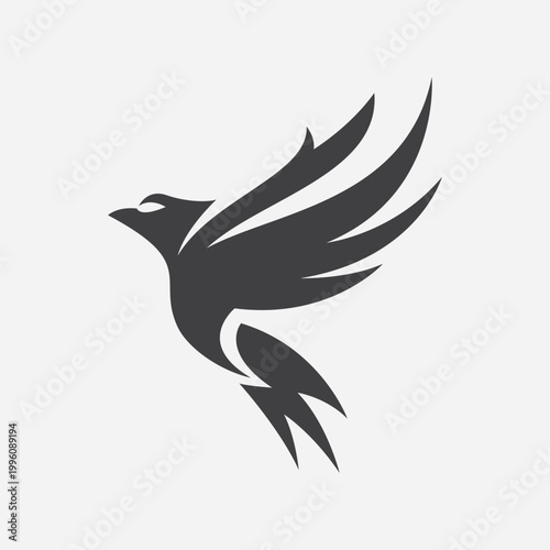 Εκτύπωση καμβά Creative image design of chirping birds.
