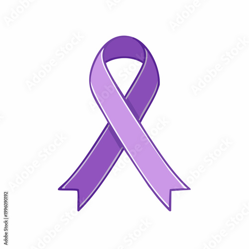 Purple Awareness Ribbon