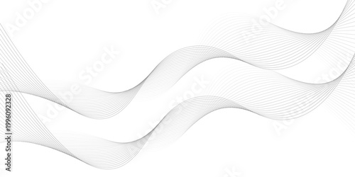 Abstract color smooth stripe dynamic wave line on a white stylized line art background. Design element technology suit for banner, poster, cover, brochure, flyer, website. vector illustration