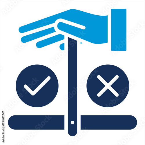 Fairness Single Icon Glyph Color