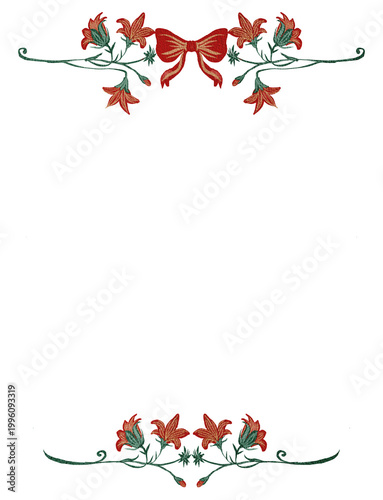 red liliy frame