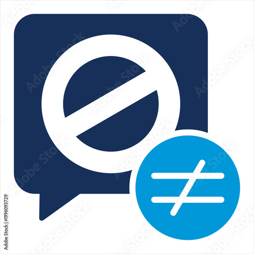 Discrimination Single Icon Glyph Color