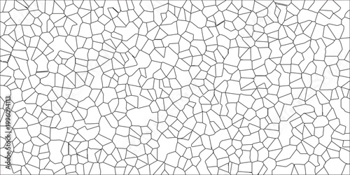 Crystal Voronoi Diagram Background for Website, Fabric Print. Vector Pattern with Geometric Lines and Nature-Inspired Elements for Wallpaper, Decor, and Artful Surfaces. Broken Glass Quartz natural. 