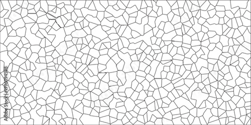 Crystal Voronoi Diagram Background for Website, Fabric Print. Vector Pattern with Geometric Lines and Nature-Inspired Elements for Wallpaper, Decor, and Artful Surfaces. Broken Glass Quartz natural. 