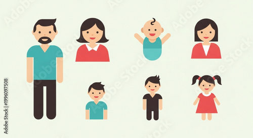 Diverse Family Members Representing Different Generations Together.