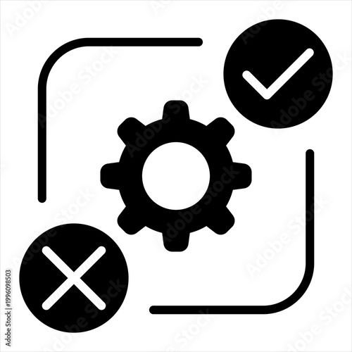 Ethics Single Icon Glyph Black