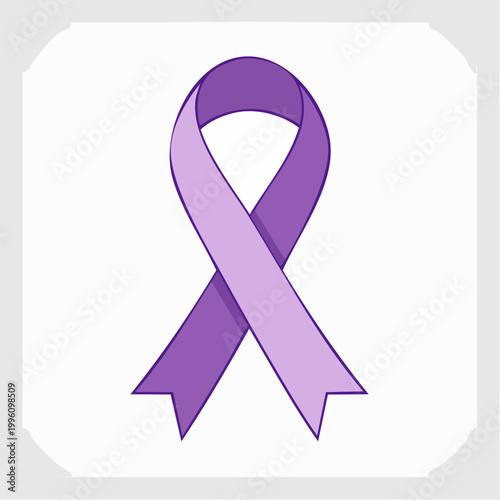 Purple Awareness Ribbon