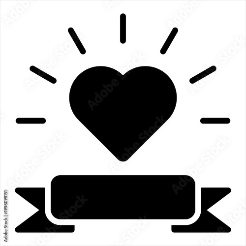 Respect Single Icon Glyph Black