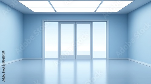 Fluorescent lightbulb placed in a ceiling grid, commonly used in corporate spaces.
