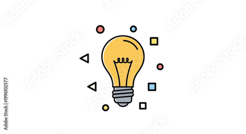 Light Bulb Idea Concept Symbol.