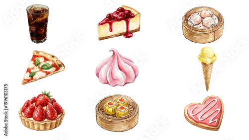  Food Icon Set Restaurant, Cooking & Delivery