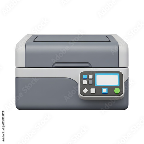 Modern gray and white 3d printer