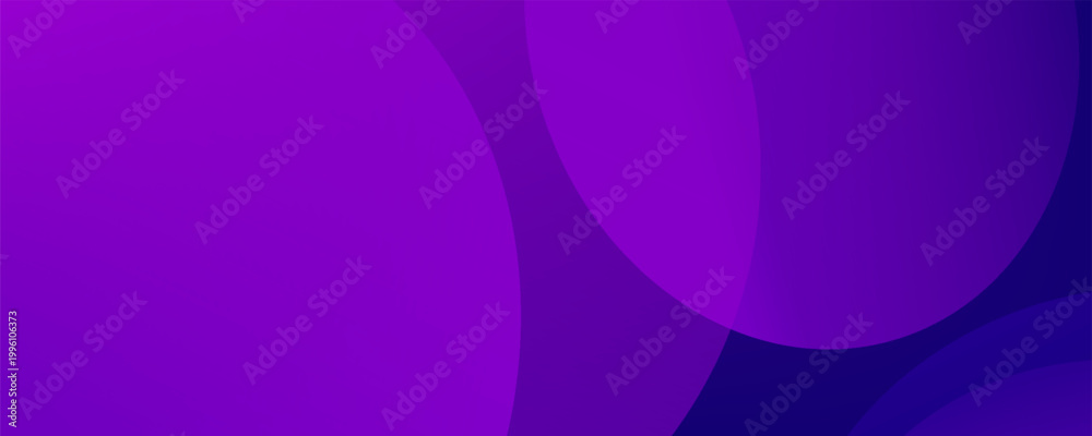 Obraz premium Minimal geometric background. Purple elements with fluid gradient. Dynamic shapes composition. Eps10 vector