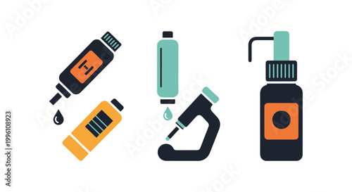 Lubrication vector Line art abstract creative illustration