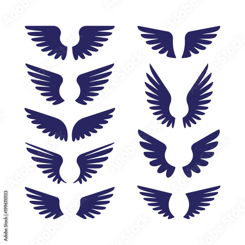 vector wings set