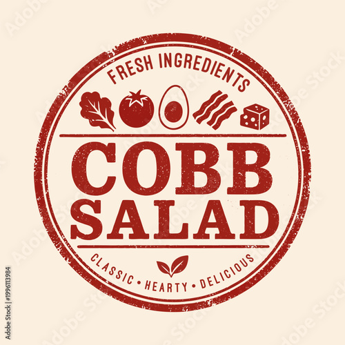 Cobb salad logo vector