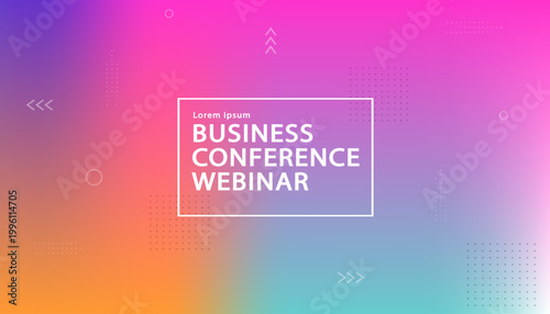 Abstract soft liquid gradient background for business conference webinar and creative technology seminar presentation banner with modern minimalist layout