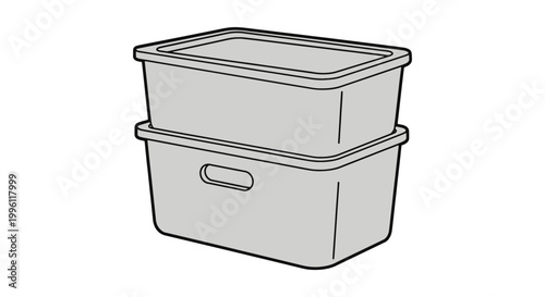 Multi purpose Storage Line art creative abstract vector