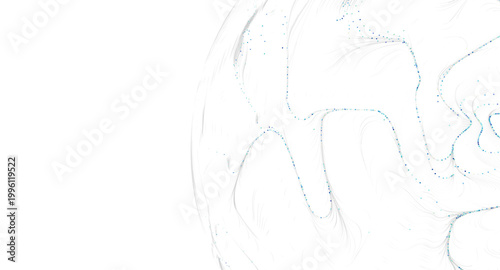 Abstract design of flowing lines and scattered dots, ideal for modern backgrounds. Perfec