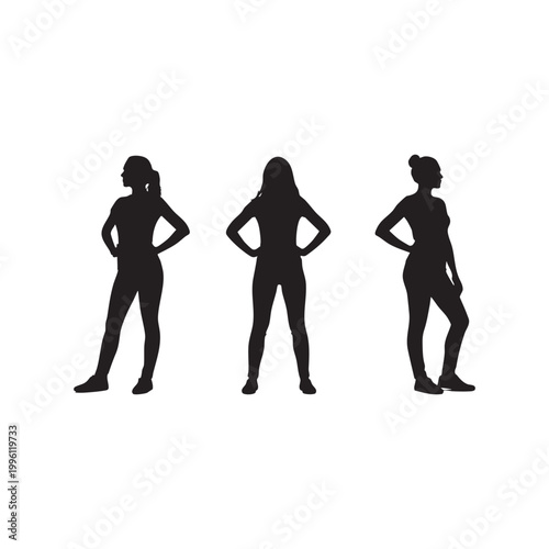 Human Posture Silhouette Illustration