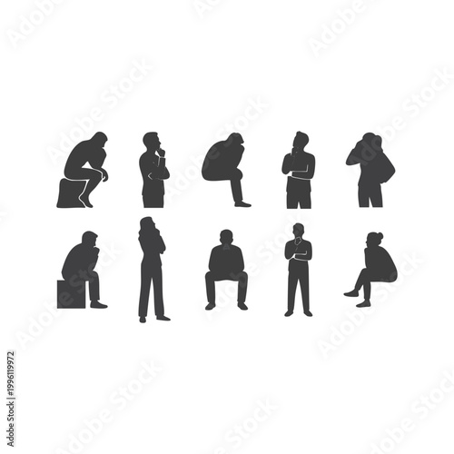 Thinking People Vector Set