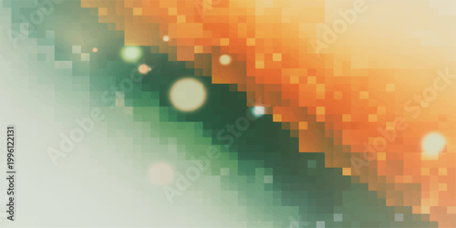 Abstract Pixelated Gradient Background in warm tones, creates a visually appealing and dynamic graphic. It is a stunning visual with multiple colors and tones. 